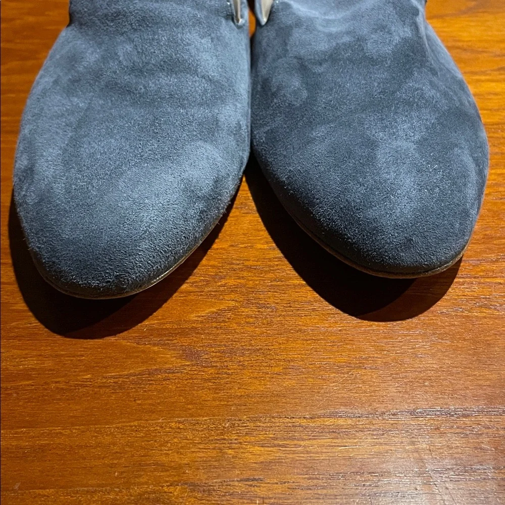 AGL Attilio Giusti Leombruni blue suede mules size 40